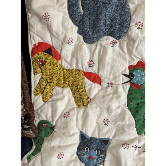 Vintage Baby/Child Quilt Blanket With Animals by Galante Studio - Picture 6 of 12